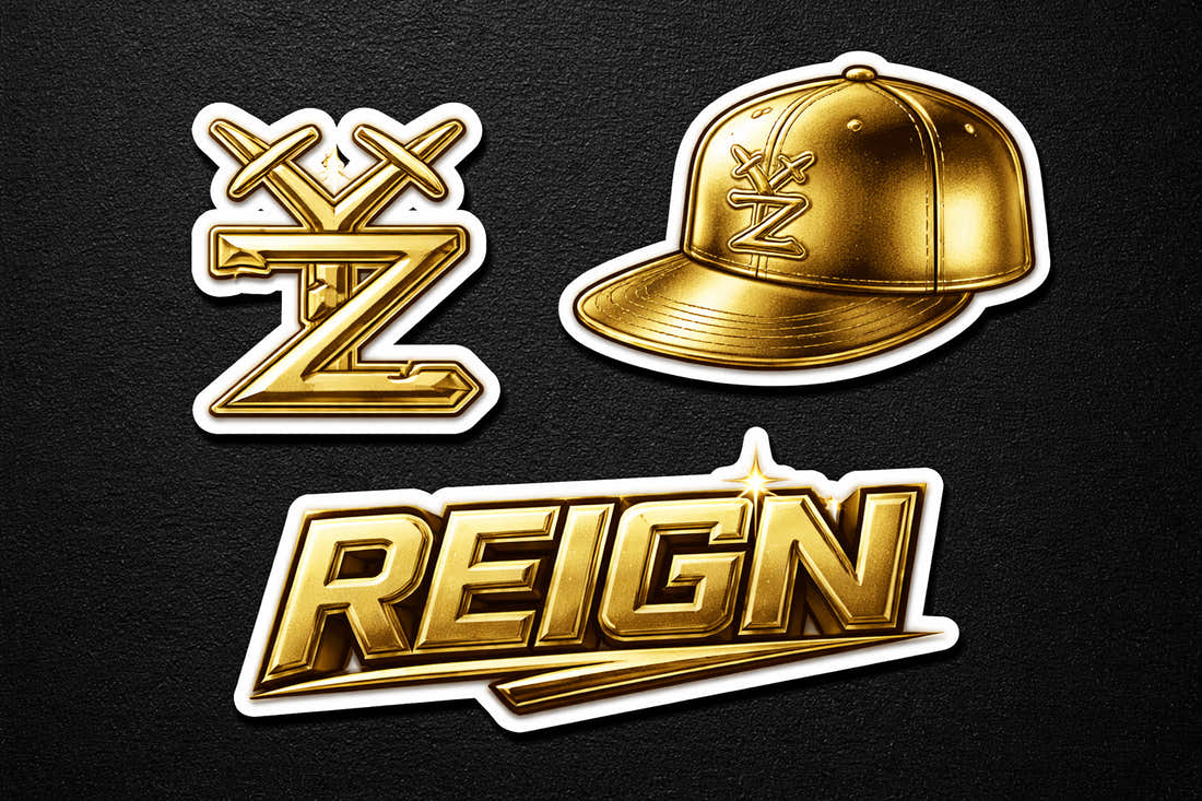 Gold Stickers (3 pack)