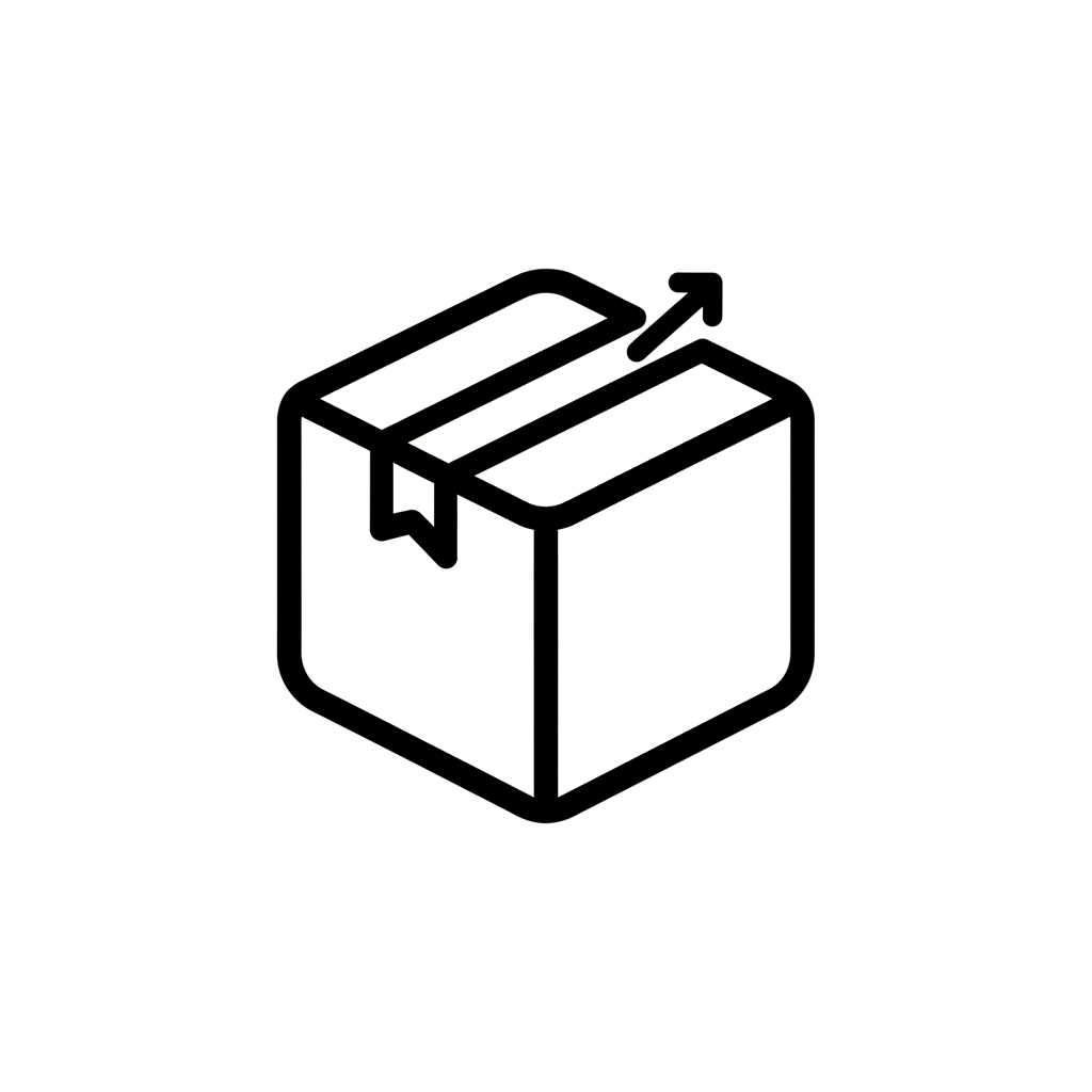 Packaging icon for Shopify product page